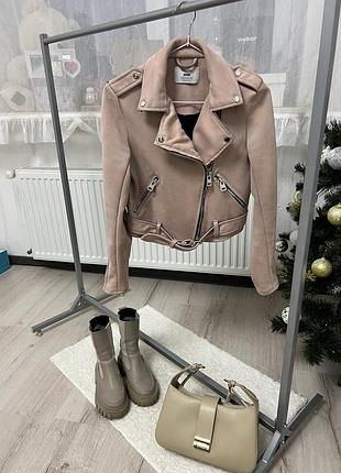 Косуха замшевая bershka