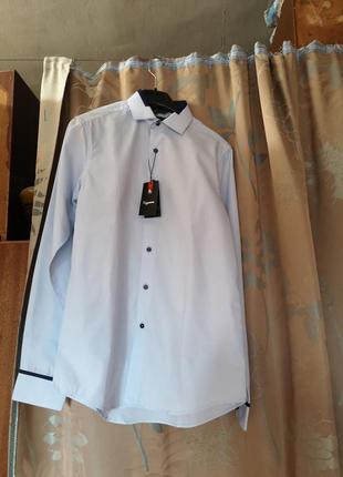 Рубашка чоловіча стильна сорочка розмір s бренд sigmen