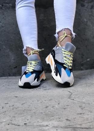 Кросівки adidas yeezy boost 700 wave runner gray різнокольорові5 фото