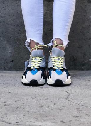 Кросівки adidas yeezy boost 700 wave runner gray різнокольорові8 фото