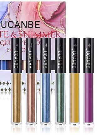 Жидкие тени для глаз ucanbe matte &amp; shimmer liquid eye gloss2 фото