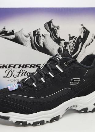 Теплі шкіряні кросівки skechers d lites freeze оригінал