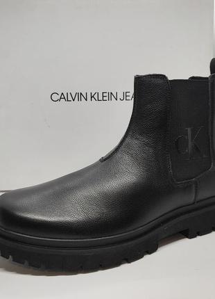 Шкіряні черевики челсі calvin klein оригінал