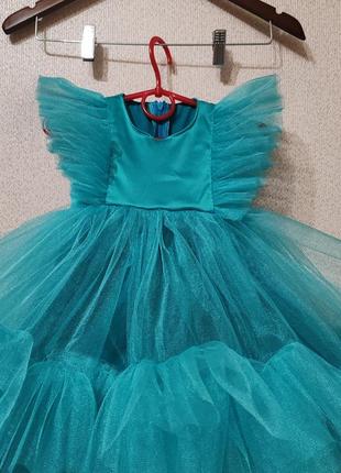 Дуже пишна нарядна сукня  фатінова хмаринка на 1 рік 80см7 фото