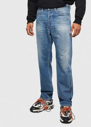 Шикарні чоловічі джинси diesel оригінал, d-macs straight fit regular waist washed non-stretch jeans