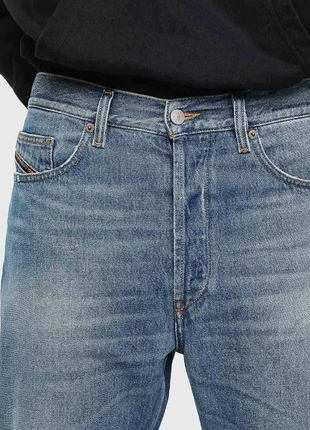 Шикарні чоловічі джинси diesel оригінал, d-macs straight fit regular waist washed non-stretch jeans5 фото