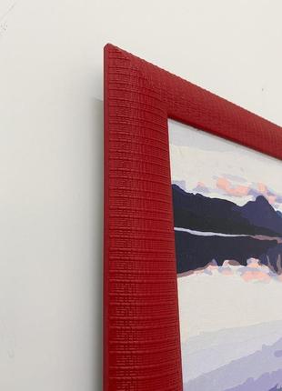 Багетна рамка (червона рельєфна 4,5 см) 40х501 фото