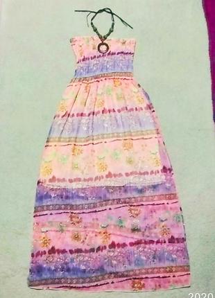 Сарафан макси на резинке