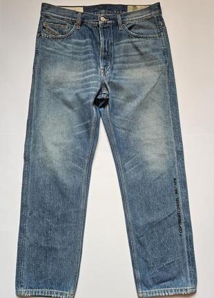 Шикарні чоловічі джинси diesel оригінал, d-macs straight fit regular waist washed non-stretch jeans7 фото