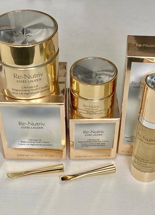 Шикарный набор от estee lauder re-nutriv ultimate lift regenerating (2 крема и сыворотка) суперцена