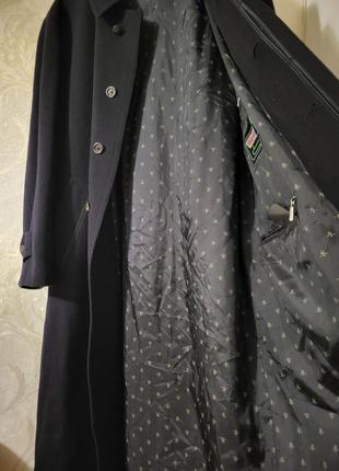 Черное длинное шерстяное мужское пальто westbury  оверсайз6 фото