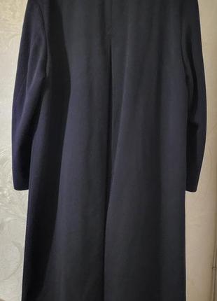 Черное длинное шерстяное мужское пальто westbury  оверсайз4 фото