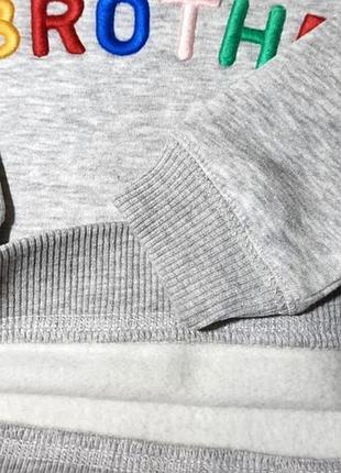 Тепая кофта свитшот на флисе 2