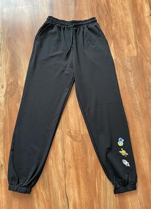 Sale❗️штани спортивні джогери чорні білі нові