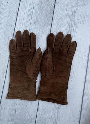 Перчатки женские замша/нубук размер 7,8
