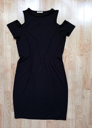 Чорне плаття pieces (віскоза+еластан), р. 38/401 фото