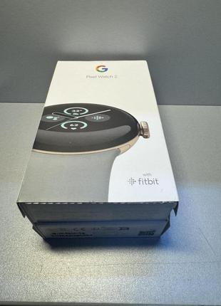 Google pixel watch 2 fitbit champagne gold aluminum case смарт-часы новые!!!2 фото