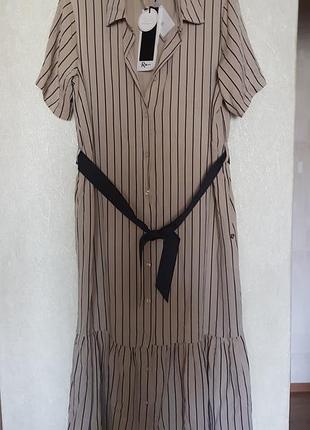 Стильне плаття прямого крою в смужку від rinoscimento