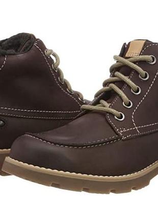 Р.29.5,30,31 clarks gtx детские зимние кожаные ботинки оригинал