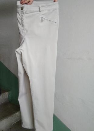 Р 16 / 50-52 светлые легкие джинсы штаны брюки скинни узкие хлопок стрейчевые zerres3 фото