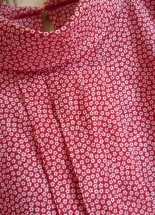 Anne brooks 12petite блуза рубашка блузка винтаж, ретро принт цветочек, англия6 фото