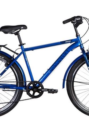 Велосипед st 26" discovery prestige man vbr рама- " с багажником задн st с крылом st 2024 (синий)