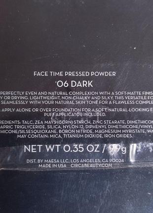 Пудра темна circa beauty face time pressed powder - 06 dark2 фото