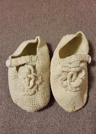 В'язані капці. пінетки