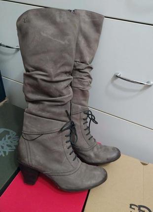 Сапоги, кожа, винтажный стиль, нитевичка