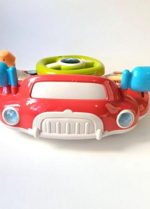 Дитяча музична іграшка кермо  автотренажер | музичний розвиваючий автотренажер руль