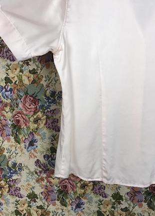 Винтажная шелковая нежно-розовая блуза шёлк винтаж modissa6 фото