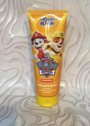 Шампунь гель детский honey bunny щенячий патруль для мальчиков девочек 240 мл