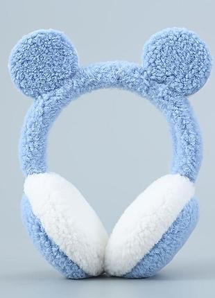 Теплі навушники зимові, хутряні навушники тедді