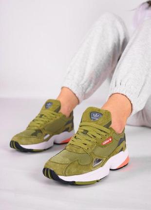 Adidas falcone кроссовки адидас в зеленом цвете (36-40)9 фото