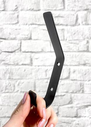 Крючок настенный для одежды н=145 мм черный лофт металлический