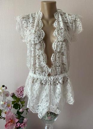 Мереживний комбінезон c шортиками