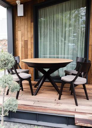 Обідній комплект стіл нова стільці діран