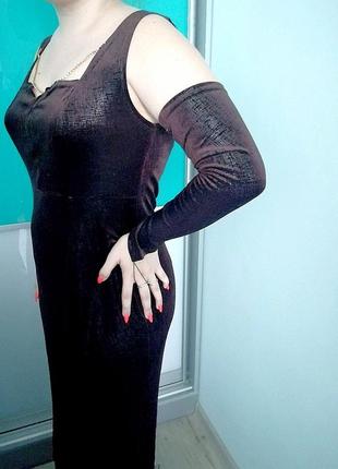 Вечернее женское платье с накидкой3 фото