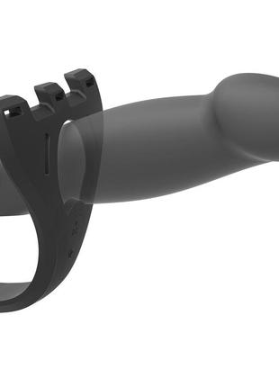 Страпон унісекс doc johnson body extensions — be risque, вібрація, пульт керування, порожниста насадка 3