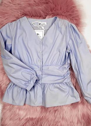 Катонова блуза з баскою