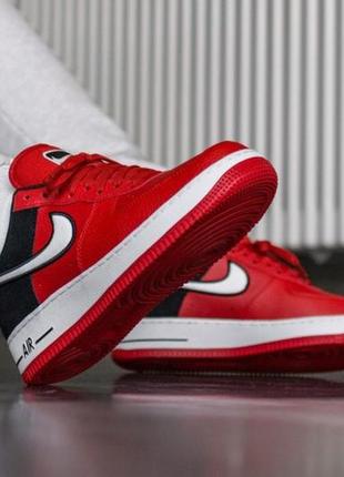 Мужские кроссовки nike air force 1 '07 lv8 mystic red3 фото