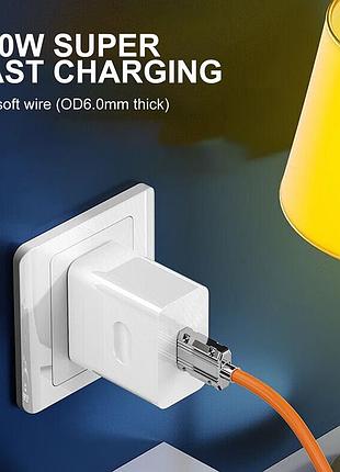 Кабель usb lightning для быстрой зарядки, 120 вт, 6а 6