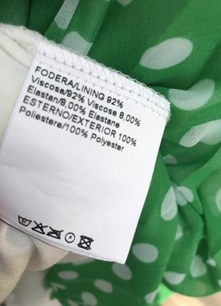 Лёгкая,шифоновая блуза плиссе,туника,в горохи,2 фото