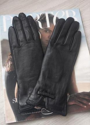 Женские лайковые перчатки  подкладка плюш1 фото