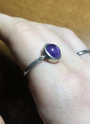 Серебряное кольцо с аметистом. винтаж, кельты, средневековье, фентези5 фото