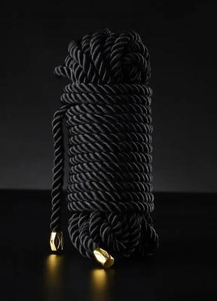 Веревка шибари черная 8 метров sevanda lockink