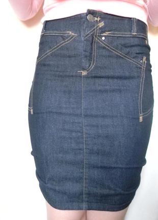 Интересная джинсовая юбка  amazine р.382 фото