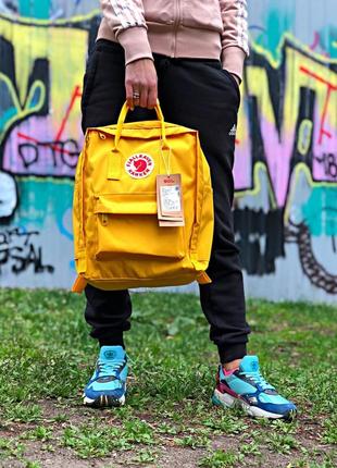 Рюкзак fjallraven kanken yellow купить фьялравен канкен желтый6 фото