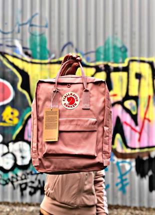 Рюкзак fjallraven kanken pink купити фьялравен канкен рожевий2 фото