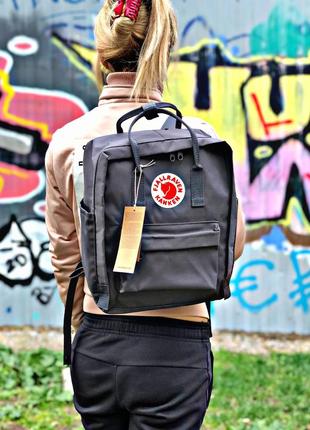 Рюкзак fjallraven kanken gray купить фьялравен канкен серый